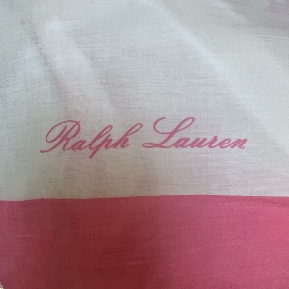 Ralph Lauren Pink and White Scarf - Picture 11 of 12